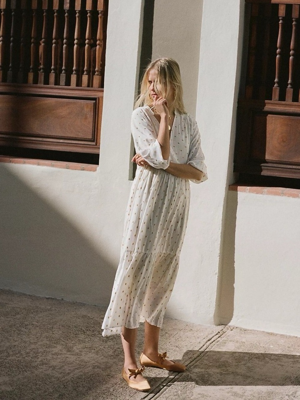 Anthropologie Augustine Tiered Maxi Dress - Picture 2 of 14